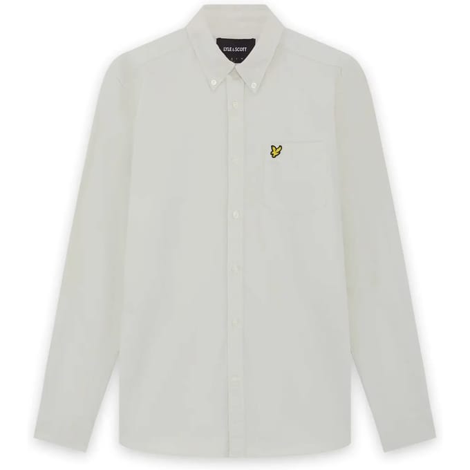 Shirt met lange mouwen Lyle & Scott Plain Oxford