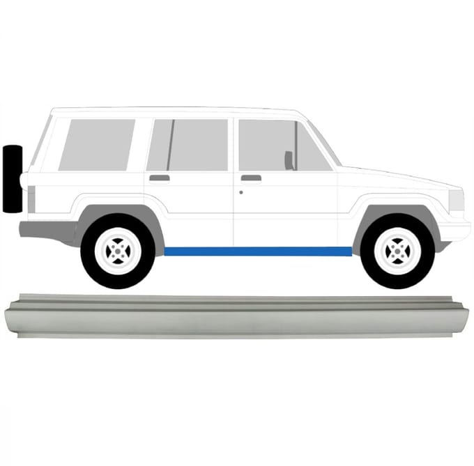 Reparatie dorpel voor Isuzu Trooper 1983-2005 / Links = Rechts (symmetrisch)