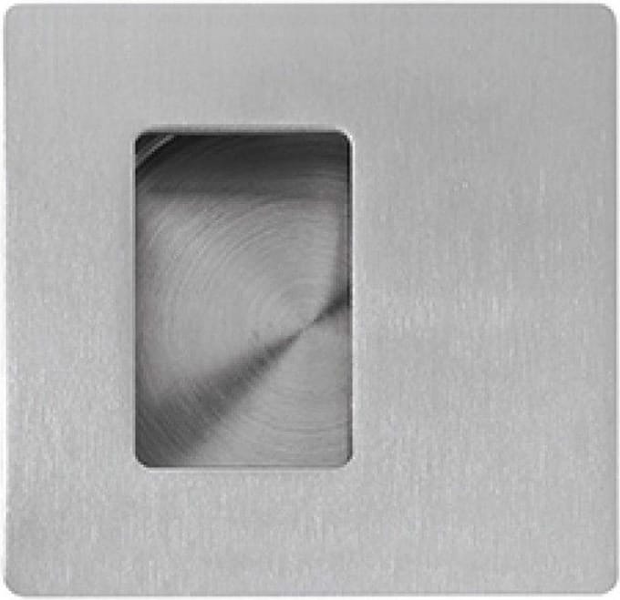 Schuifdeurkom Vierkant 110x110mm RVS
