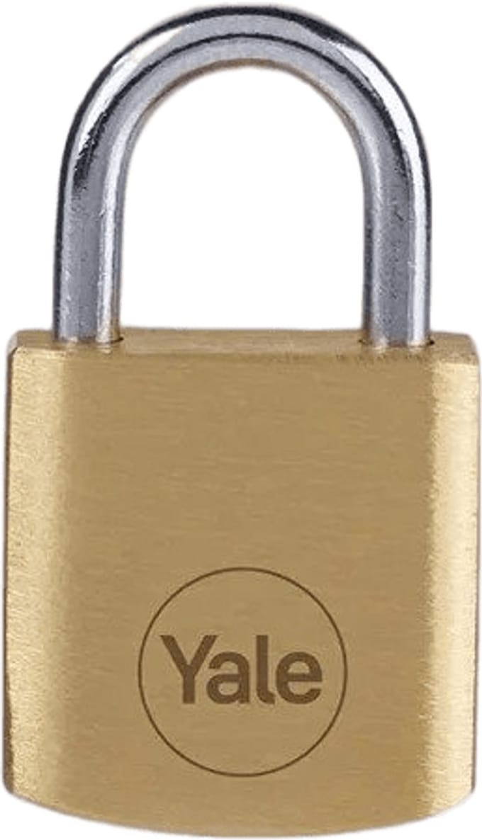 Yale - Messing Hangslot - 20 mm - Standard Protection