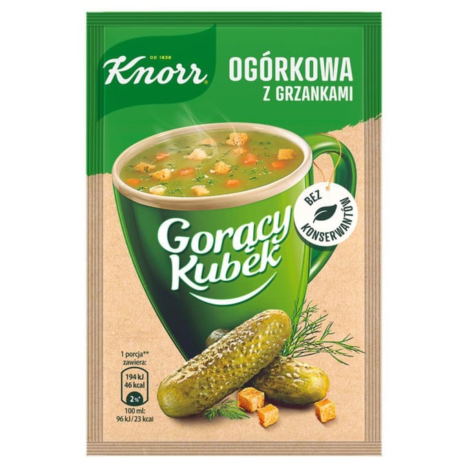 Knorr Mug Chaud Soupe au Concombre avec Croûtons 13 g