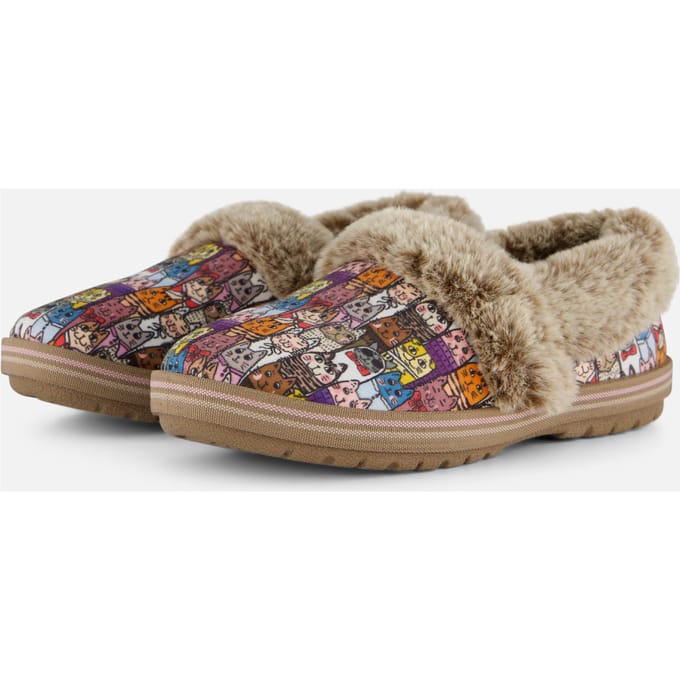 Skechers Skechers Bobs Too Cozy Chic Cat Pantoffels taupe