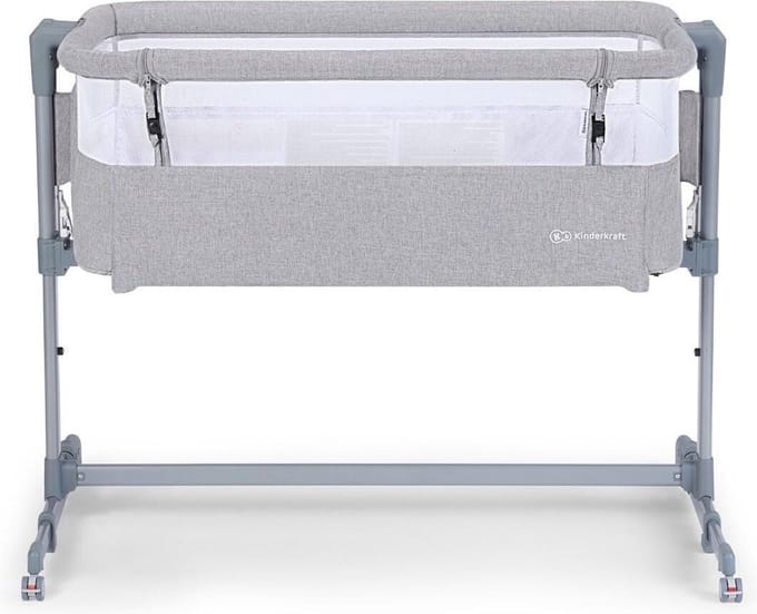 Kinderkraft NESTE AIR - Babybedje 2in1 - Cosleeper - met Matras - Grijs