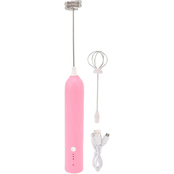 Kleine Huishoudelijke Eierklopper Mini Multifunctionele Blender Handheld Elektrische Klopper Schuimmaker Garde L roze