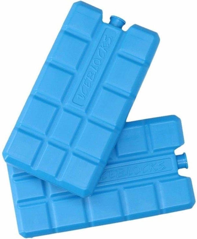Koelelementen - 2 Stuks - 15x8x2 cm - Blauw