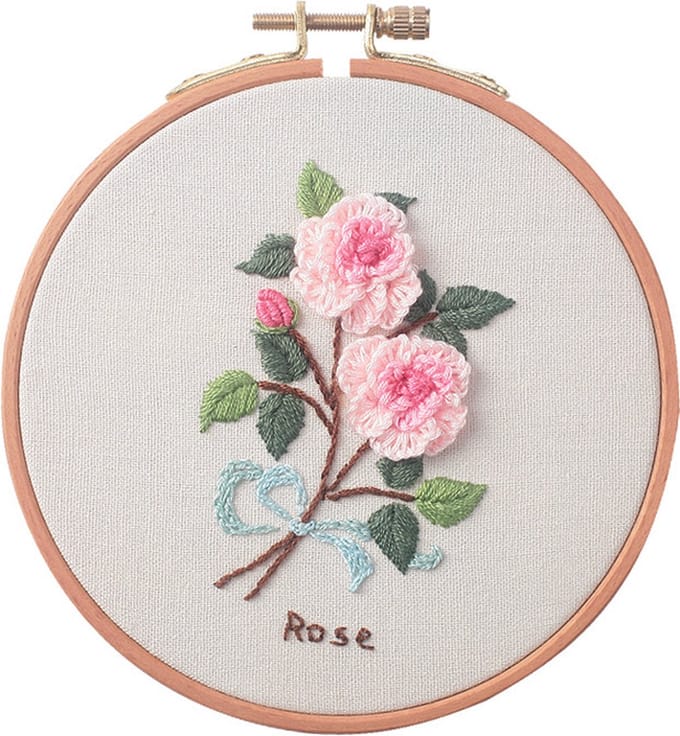 Nixnix® - Cirkelvormige Borduurset - Rozen - Borduren - Handwerken
