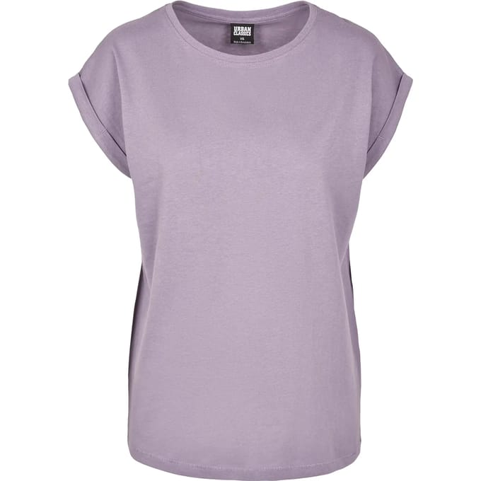 Urban Classics Extended Shoulder Tee Dames T-shirt - lila - 5XL