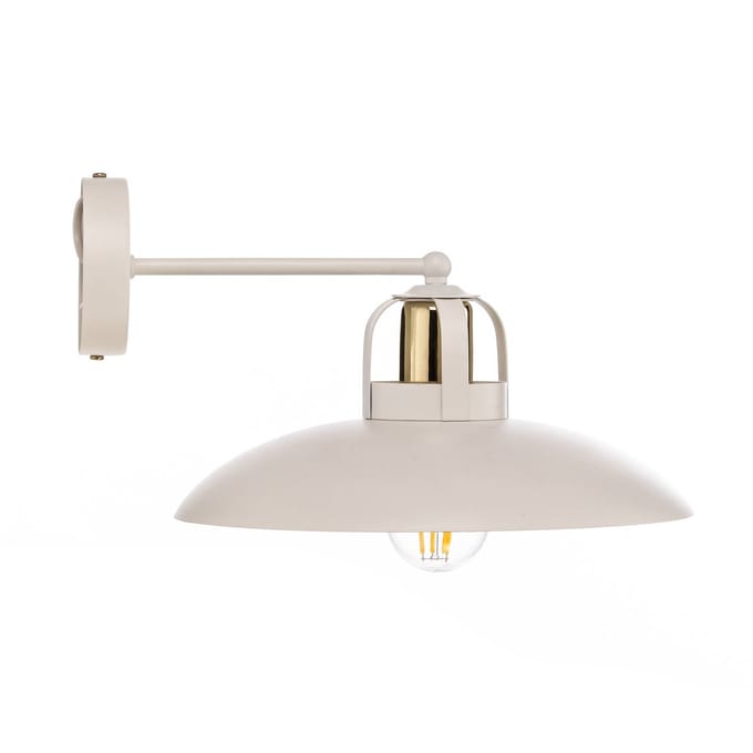 Eko-Light Wandlamp Felix, wit/goud
