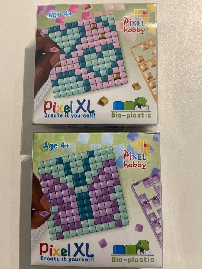 PIXELHOBBY XL SET 2 FUN SET HARTJES/VLINDER