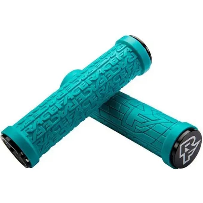 Race Face Grippler handvatten, turquoise Diameter 33mm