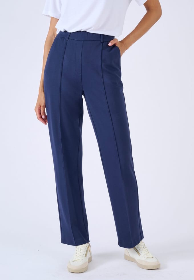Damart - Broek 7/8 van milonabreisel - Dames - Blauw - 42