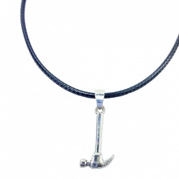 Ketting hamer zilverkleur 45 cm - Charme Bijoux