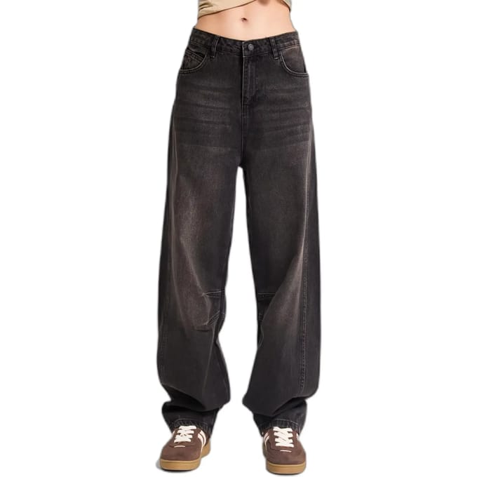 It's Basic - Baggy Mid Rise Jeans - Stone