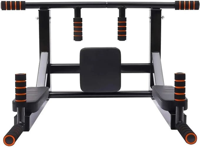 DIMICO - Pull Up Bar Multi Grip - Optrekstang - Calisthenics - Dip Station - Thuis Fitness - Krachttraining - 200KG - Zwart