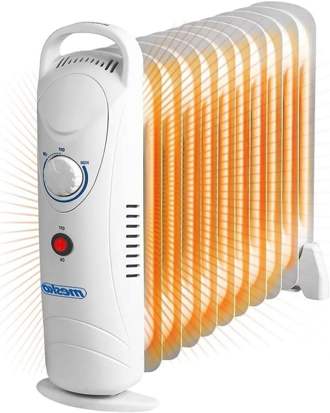 Olie Radiator - Elektrische Verwarming - Ruimte Verwarmen - Gladde Temperatuurregeling - 11 Ribben - Wit