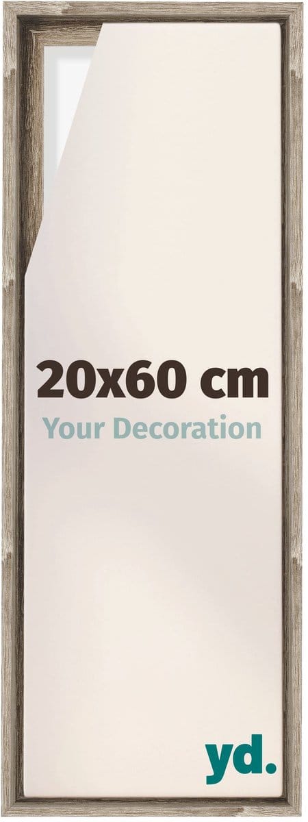 yd, Baklijst 20x60 cm Sonoma Eiken - Lijst voor Canvasdoek - MDF Lyon