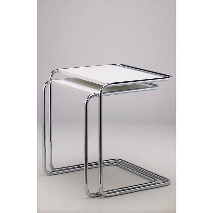 Thonet - B 97 Bijzettafel - gelakt wit - groot 34,5 x 49,5 cm