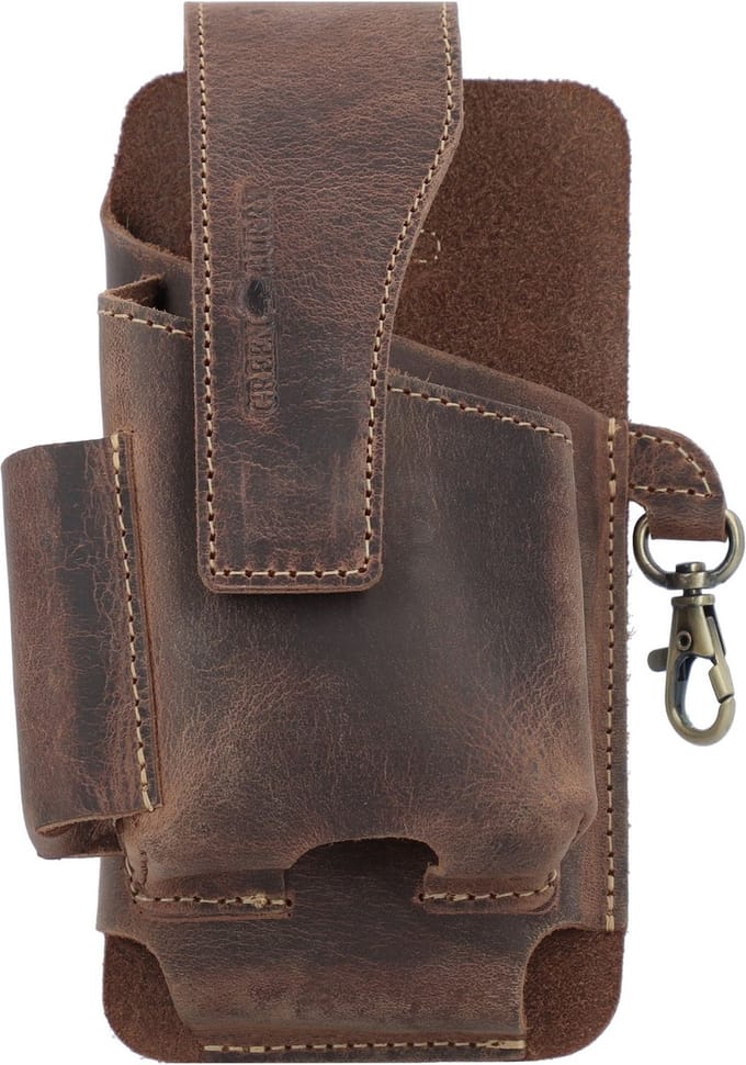 Greenburry Vintage Fanny pack Leer 8 cm - Unisex - brown