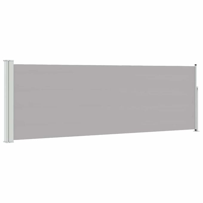 vidaXL - Tuinscherm - uittrekbaar - 100x314 - cm - grijs