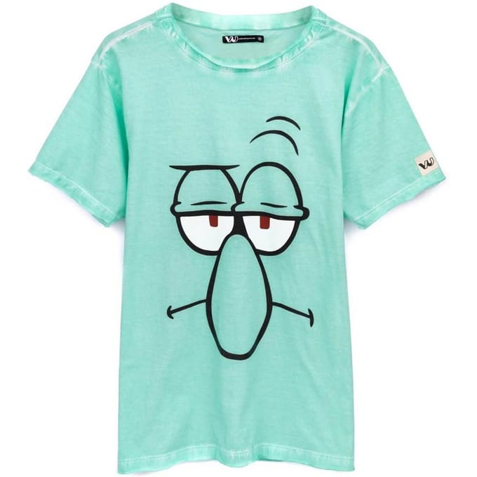SpongeBob SquarePants Unisex volwassen Octo T-shirt S groen
