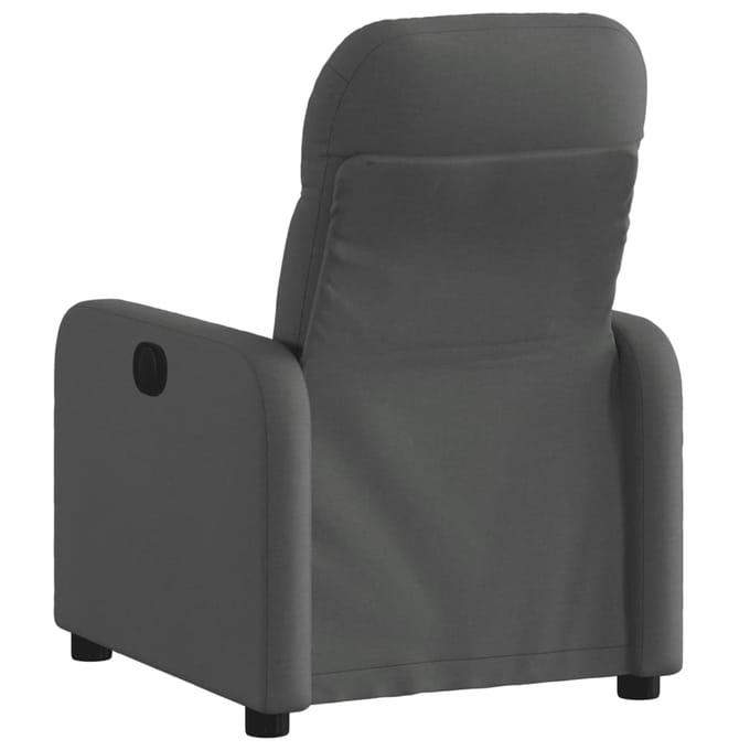 vidaXL - Fauteuil - verstelbaar - stof - donkergrijs