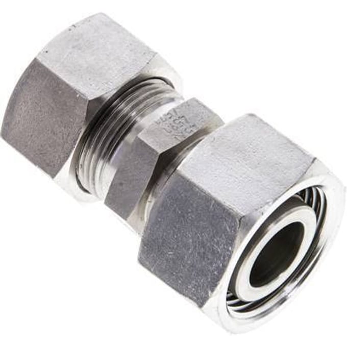 18L & 22L RVS Rechte Snijringkoppeling Draaidoorvoer 160bar ISO 8434-1