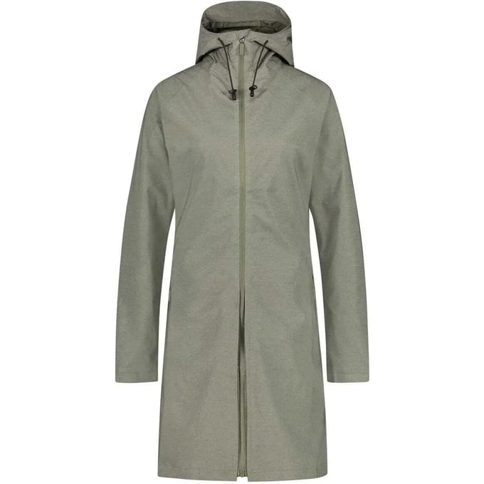 AGU SEQ - Regenjas Dames - 2-in-1 Poncho - Olive Groen - Ademend - Waterdicht Poray 10000 - Met Ventilatie - L