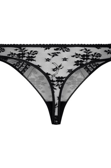 Hunkemöller Hoog uitgesneden string Lou Zwart