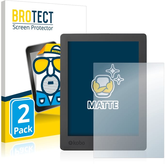 BROTECT - Screenprotector voor Kobo Aura H2O Edition 2 - Folie Beschermfolie matte 2 Stuks