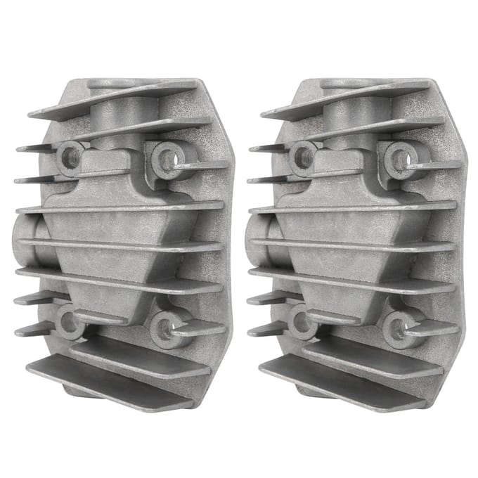 2 Stuks Luchtcompressor Cilinderkop 435P Aluminium Fittingen Koelkap 48mm x 72mm