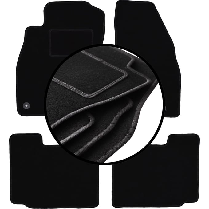 Complete set veloursmatten voor: Opel Adam hatchback (2012-)