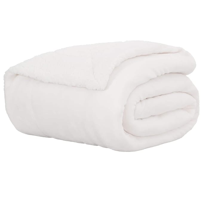 vidaXL - plaid - Wit - 130 - x - 150 - cm - 1 - kg - Fleece