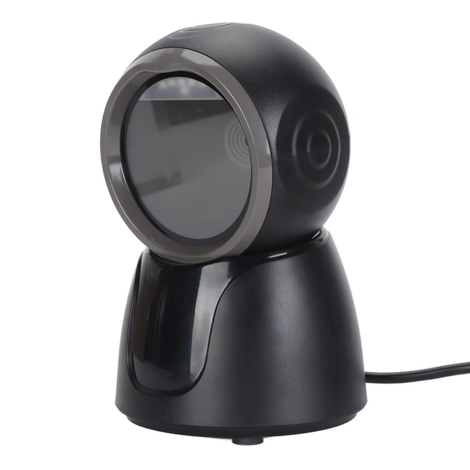 Scanner de Code QR Professionnel USB Filaire Scanner de Code-barres 1D 2D pour Entrepôt Supermarché Magasin de Détail black