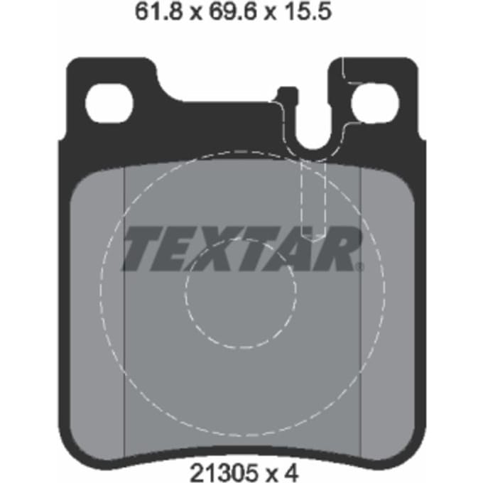 Remblokset TEXTAR 2130501, achter