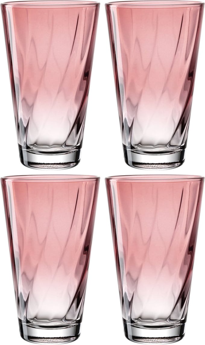 Leonardo TWIST Drinkglas 300ml rose - set/4