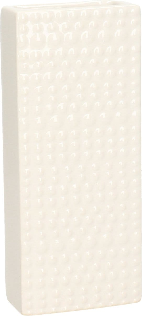 Gerimport Waterverdamper - creme wit - keramiek - 400 ml - radiatorbak luchtbevochtiger - 7,4 x 17,7 cm