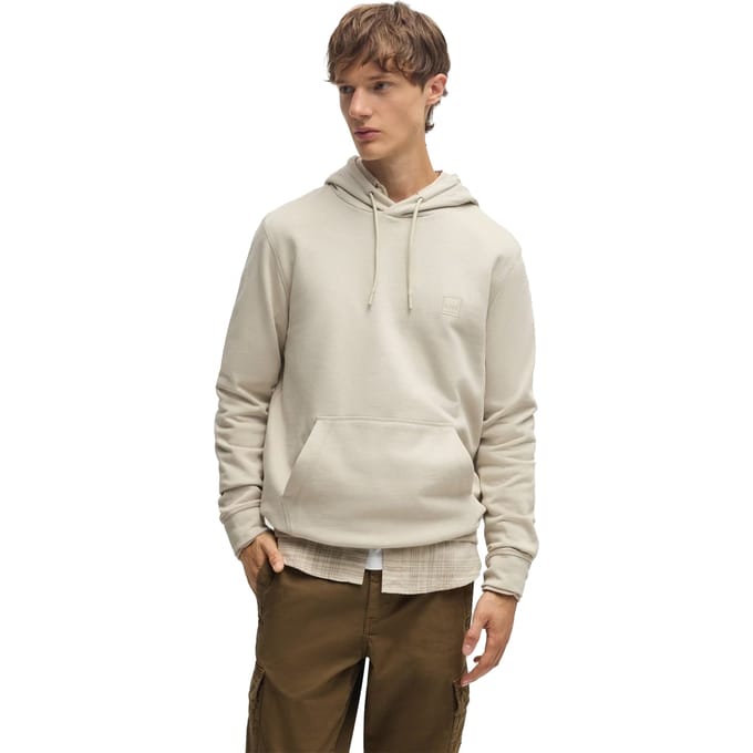 Boss Heren Wetalk Pullover Hoodie (Licht Beige)