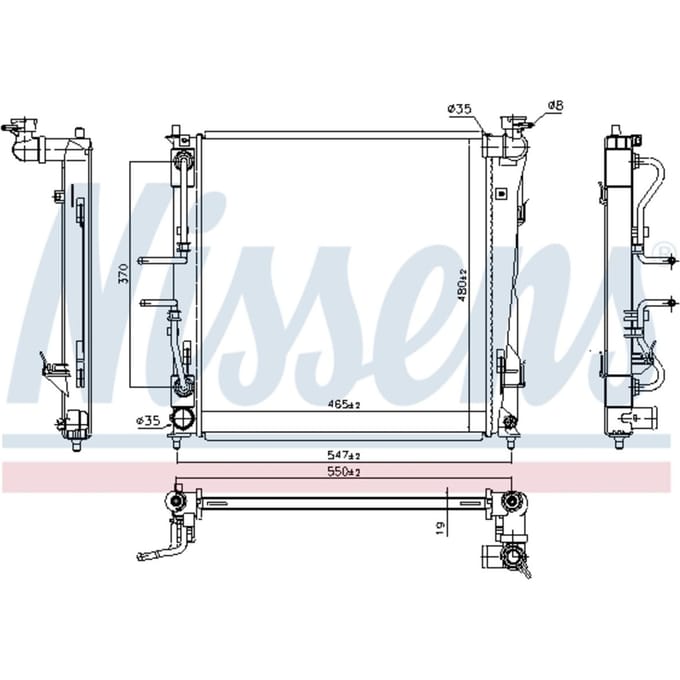 Radiator NISSENS 666220