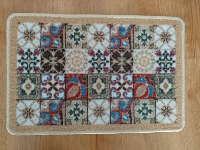 FOTAPIJT - Badmat - Bedrukte deurmat - Binnen - Termo Antislip - 50x80 cm - 5 mm - Wasbaar - Polyamide
