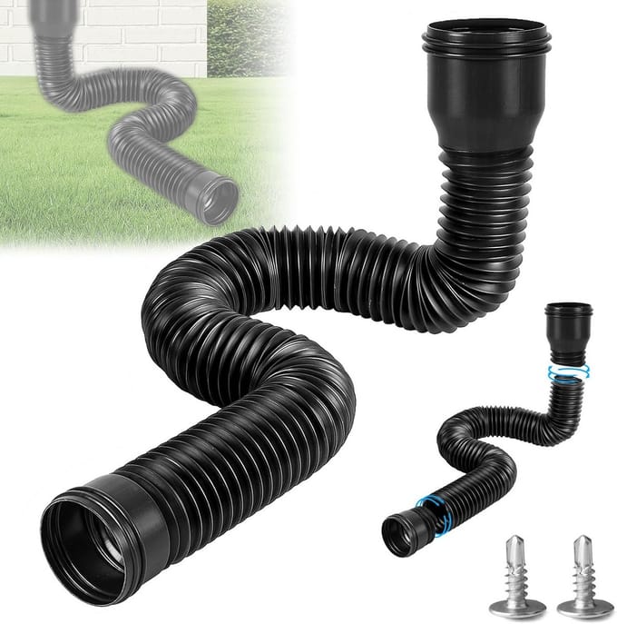 Flexibele Verlengstuk voor Regenpijp (80/100mm) - Verstelbaar tot 150 cm