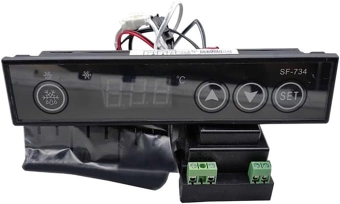 Temperatuur Controller - Vriezer Thermostaat - Koelkast Controle - Milieuvriendelijk Ontwerp - 1x1x1 cm - Rood