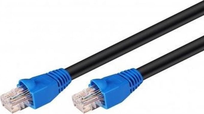 Microconnect B-UTP660SOUT 60m Cat6 U/UTP (UTP) Zwart netwerkkabel