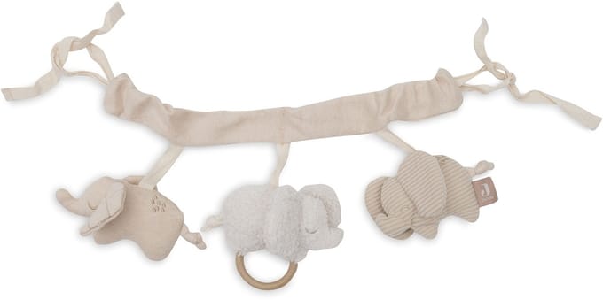 Jollein Wagenspanner - Kinderwagen Speelgoed - Elephant Tales