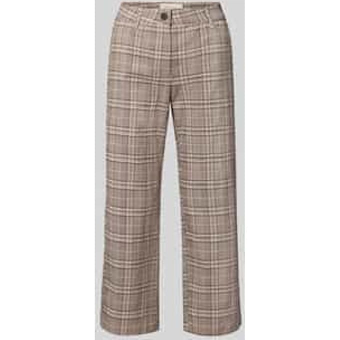 straight fit broek van viscosemix model 'Rexo'