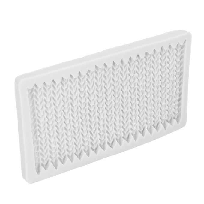Siliconen Fondant Vorm Jumper Breisel Textuur Siliconen Chocoladevormen voor Fondant Chocoladetaart white