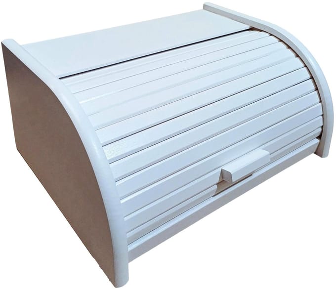 broodtrommel met roldeur of drop-down-deur, voor het bewaren van brood, 24 types