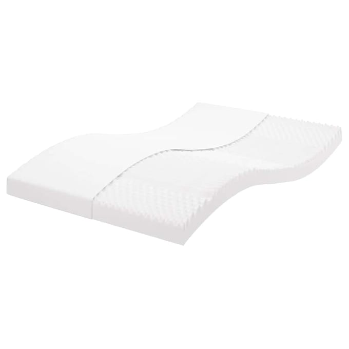 vidaXL - Schuimmatras - 7 - zones - hardheid - 20 - ILD - 120x210 - cm - wit