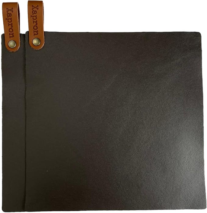 Xapron Leren Pannenlappen Kansas kleur Bruin
