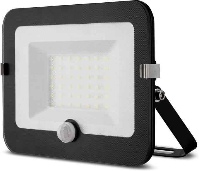 Krachtige Led Buitenlamp met Bewegingsmelder | IP44 Waterdicht | 30W Daglicht