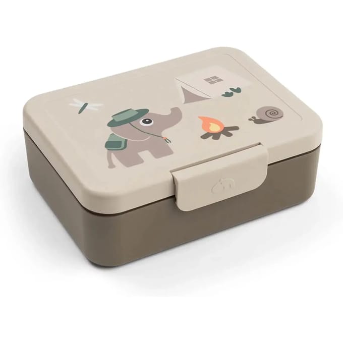 Done By Deer Lunchbox Met Verdeler - Tiny Trails - Sand